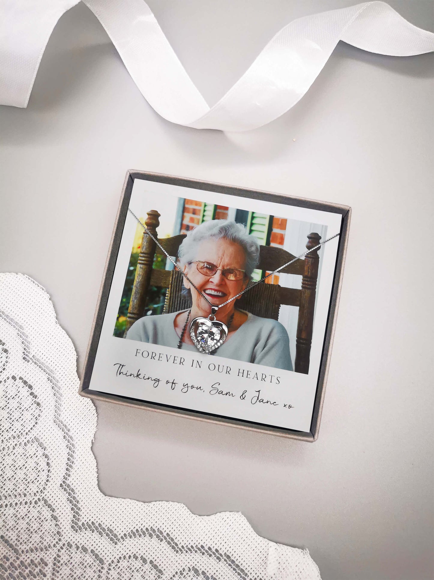 Memorial Photo Necklace – Hold Their Memory Close