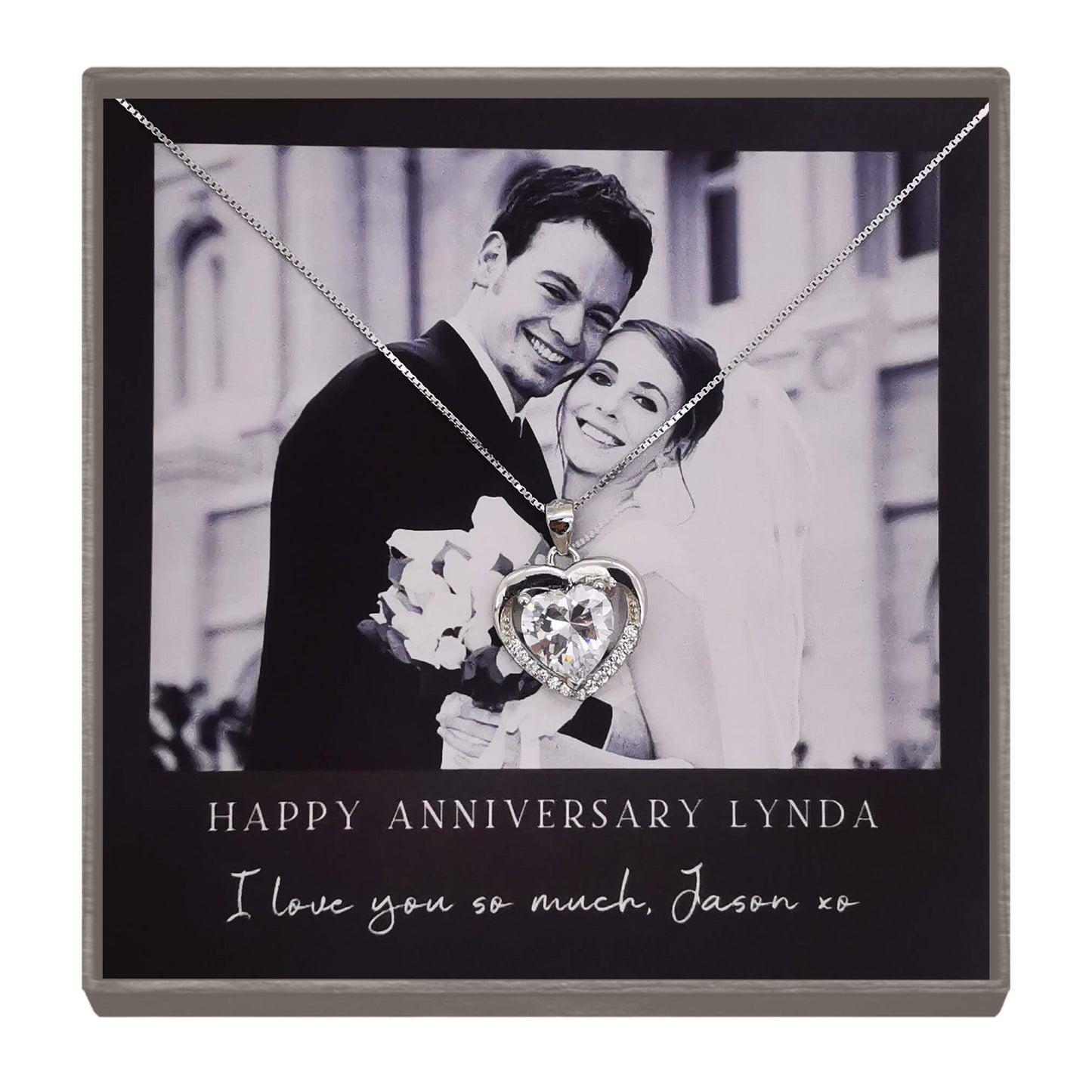 Personalized Anniversary Photo Necklace – A Gift from the Heart