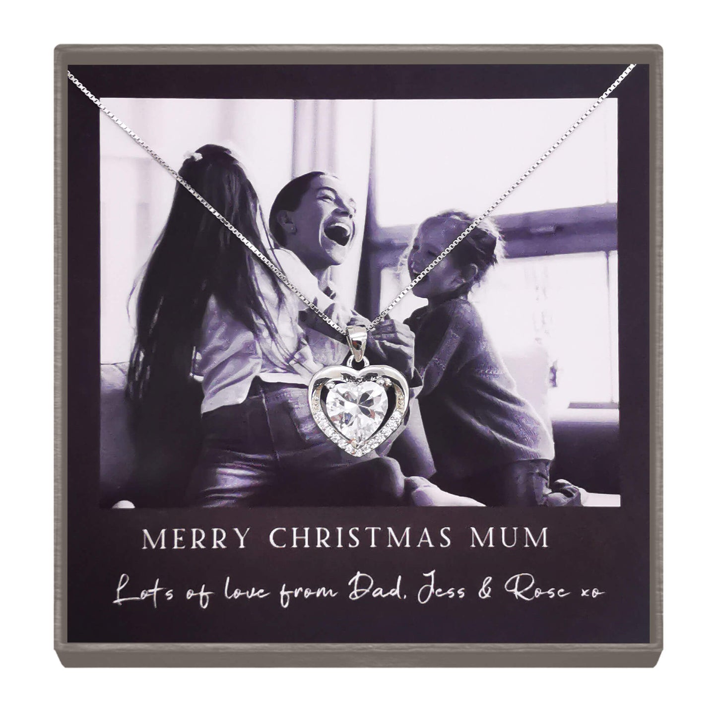 Personalized Christmas Photo Necklace – A Cherished Gift for Mum