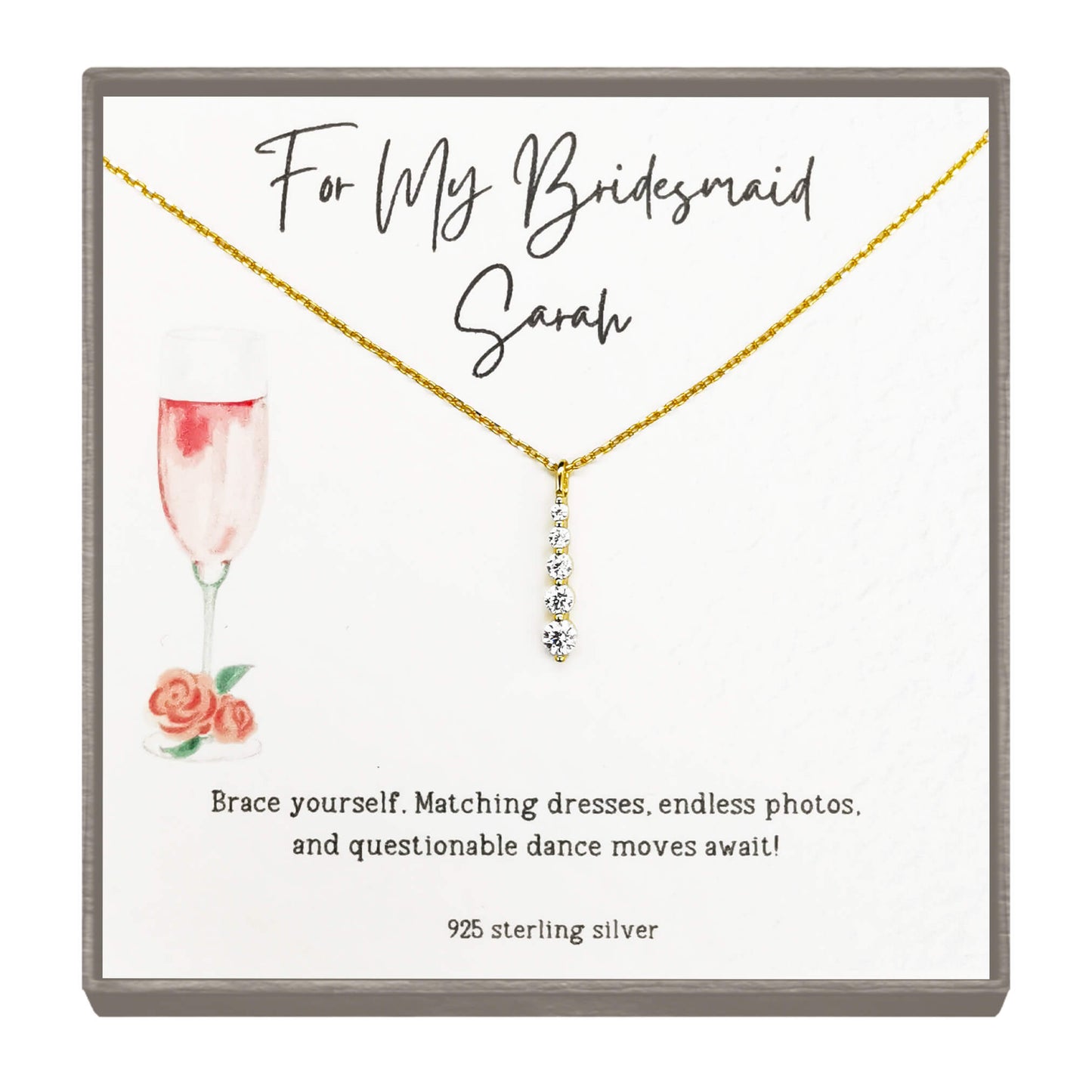 Dance Floor Ready – A personalised Bridesmaid Gift for the one who rocks the dancefloor