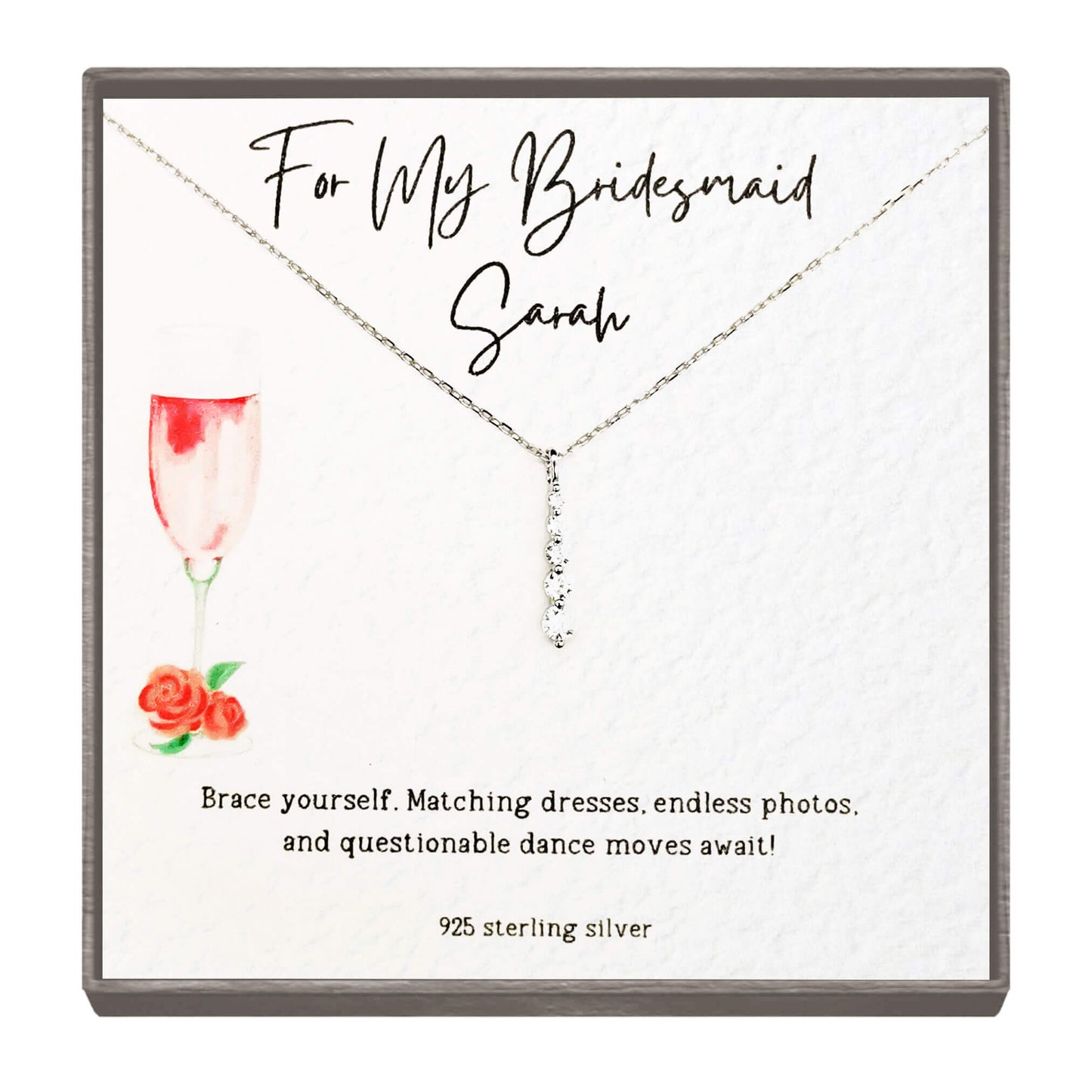 Dance Floor Ready – A personalised Bridesmaid Gift for the one who rocks the dancefloor