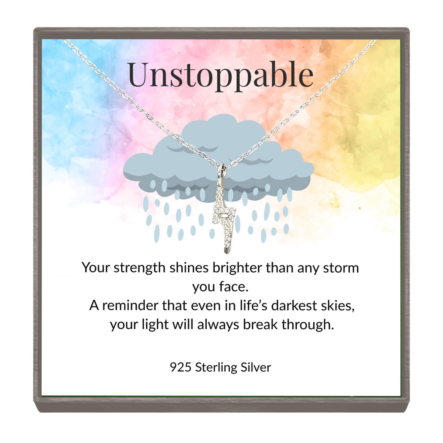 Lightning Bolt Necklace – Sterling Silver or Gold Plated Silver | Empowerment & Strength