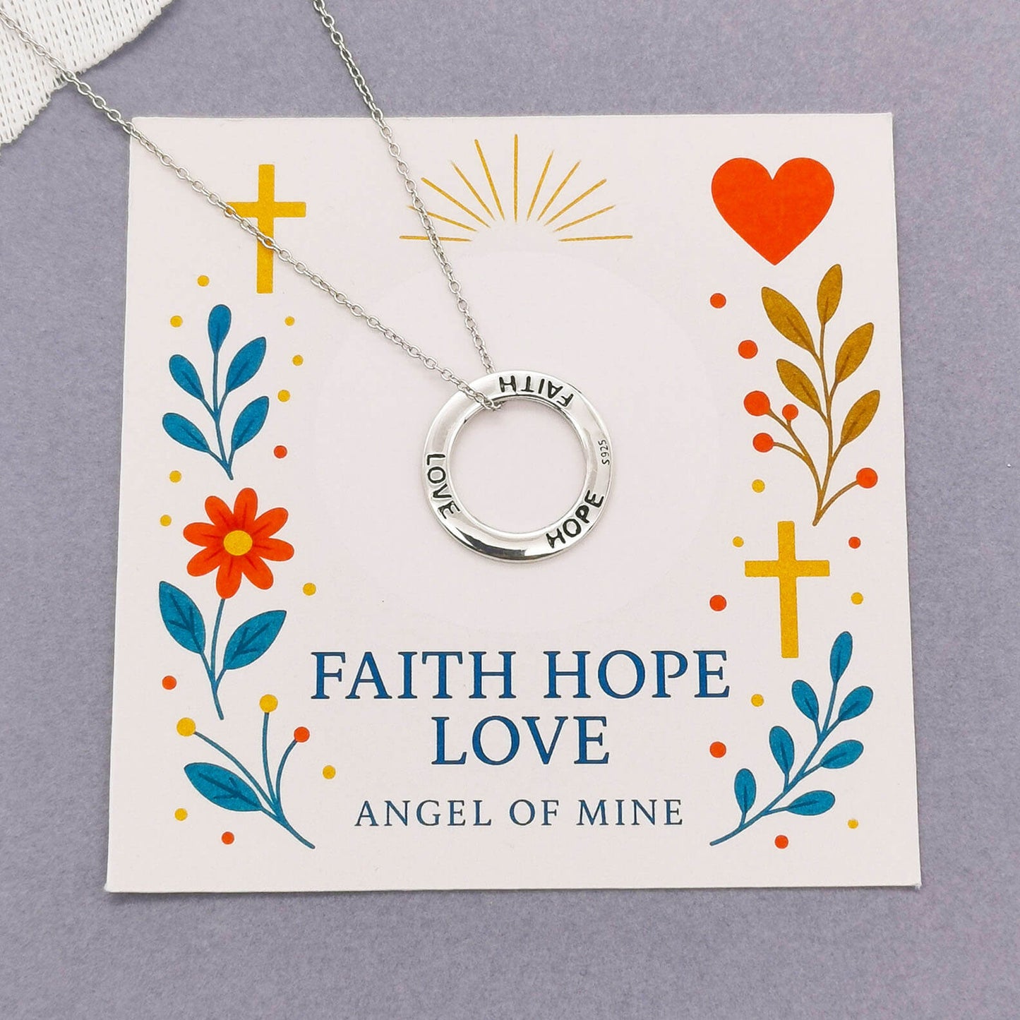 A Faith-Filled Stamped Sterling Silver Gift to Lift the Heart