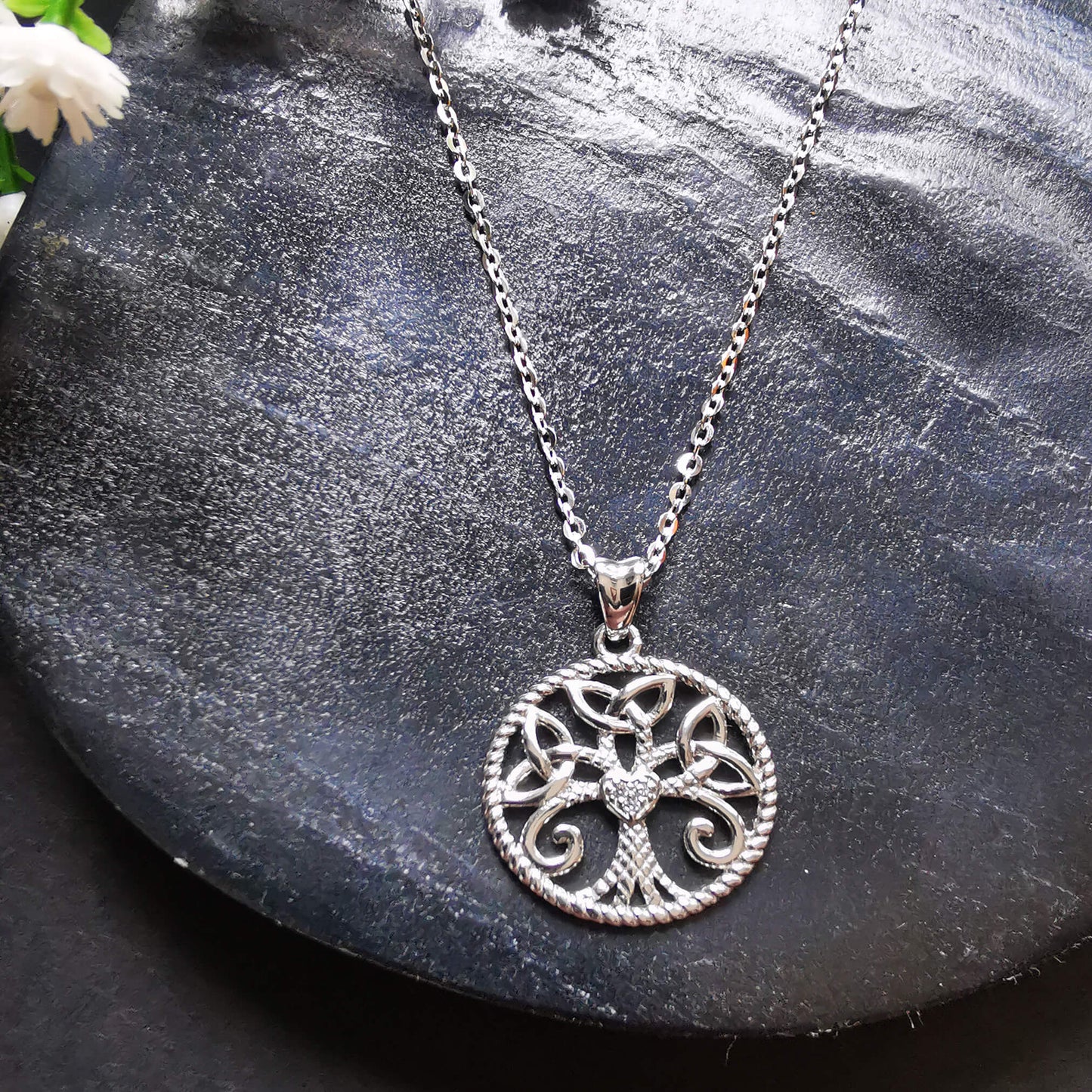 Sterling silver traditional celtic irish gift. Irish blessing. High quality pendant. Gift fer her.