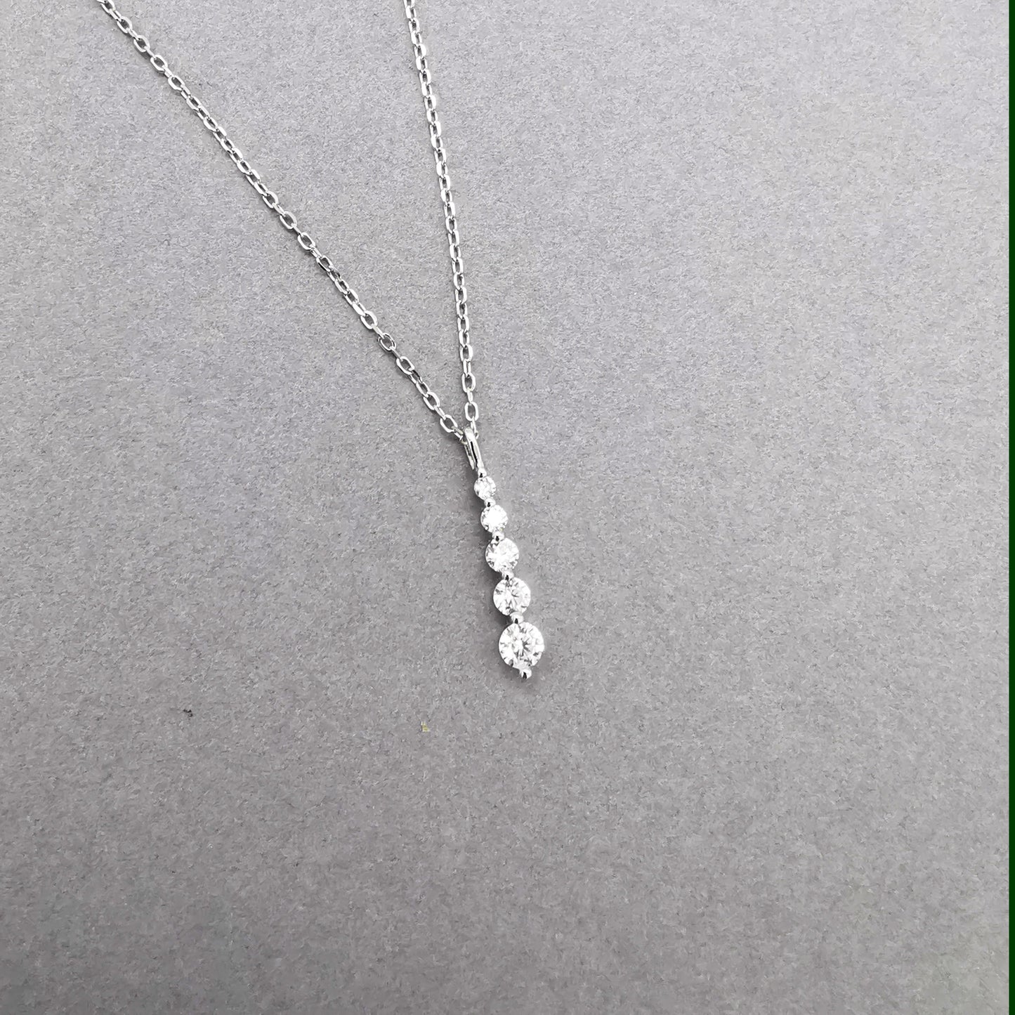 Elegant Silver Drop Bridal Necklace – Sparkle for Your Special Day