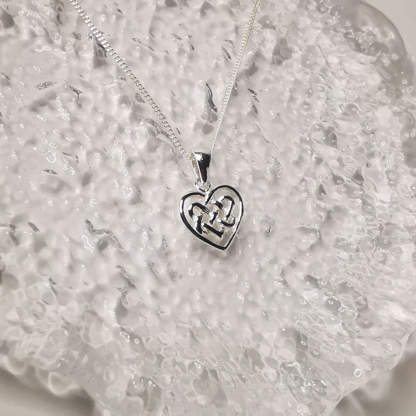 Sterling Silver Minimalist Celtic Pendant Necklace – Thoughtful Birthday Gift with Heartfelt Quote