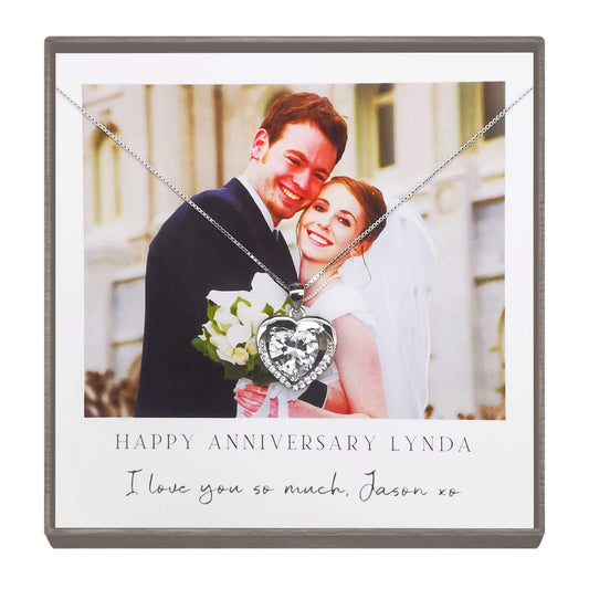 Personalized Anniversary Photo Necklace – A Gift from the Heart