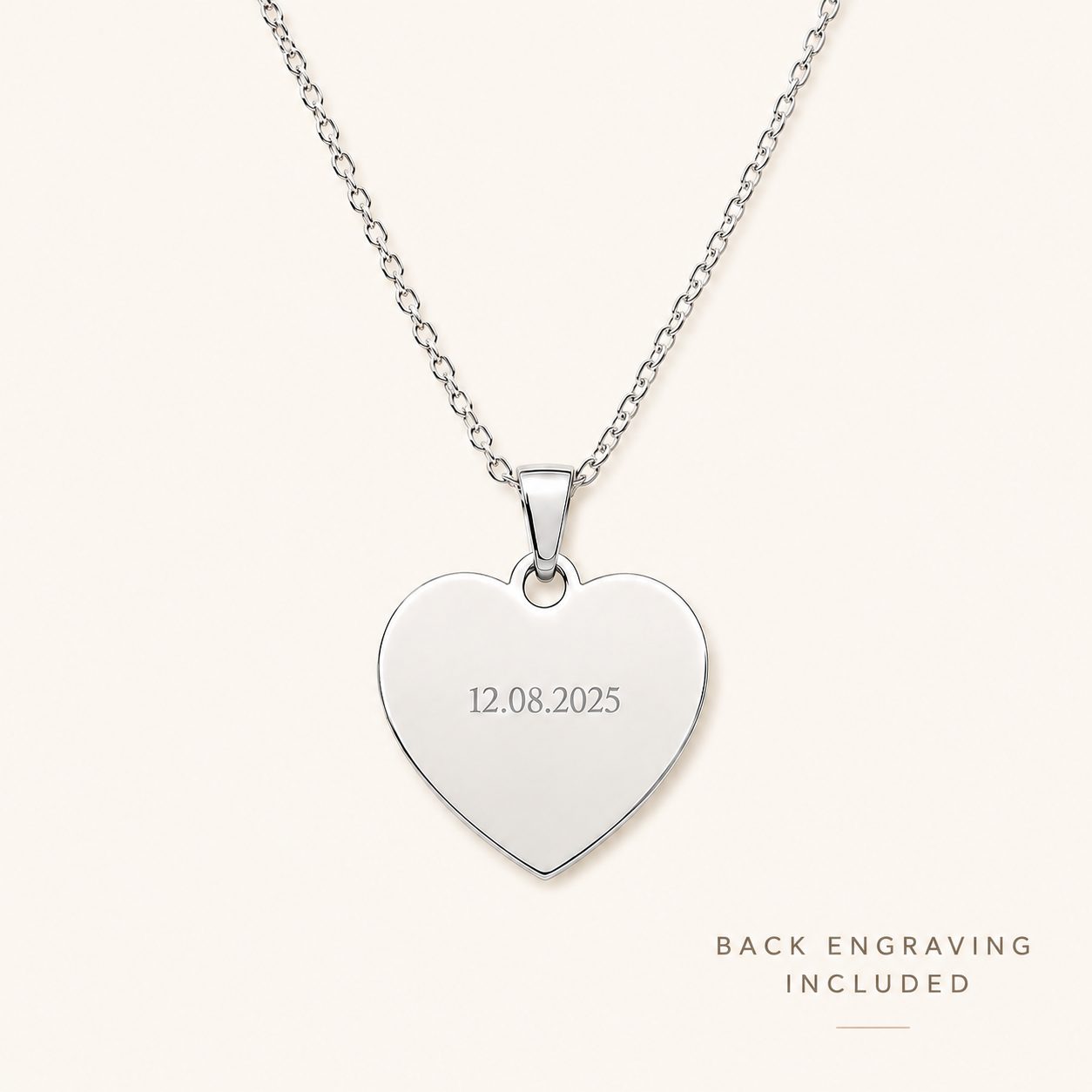 Personalised Baby Handprint Necklace | Engraved Newborn Keepsake Gift