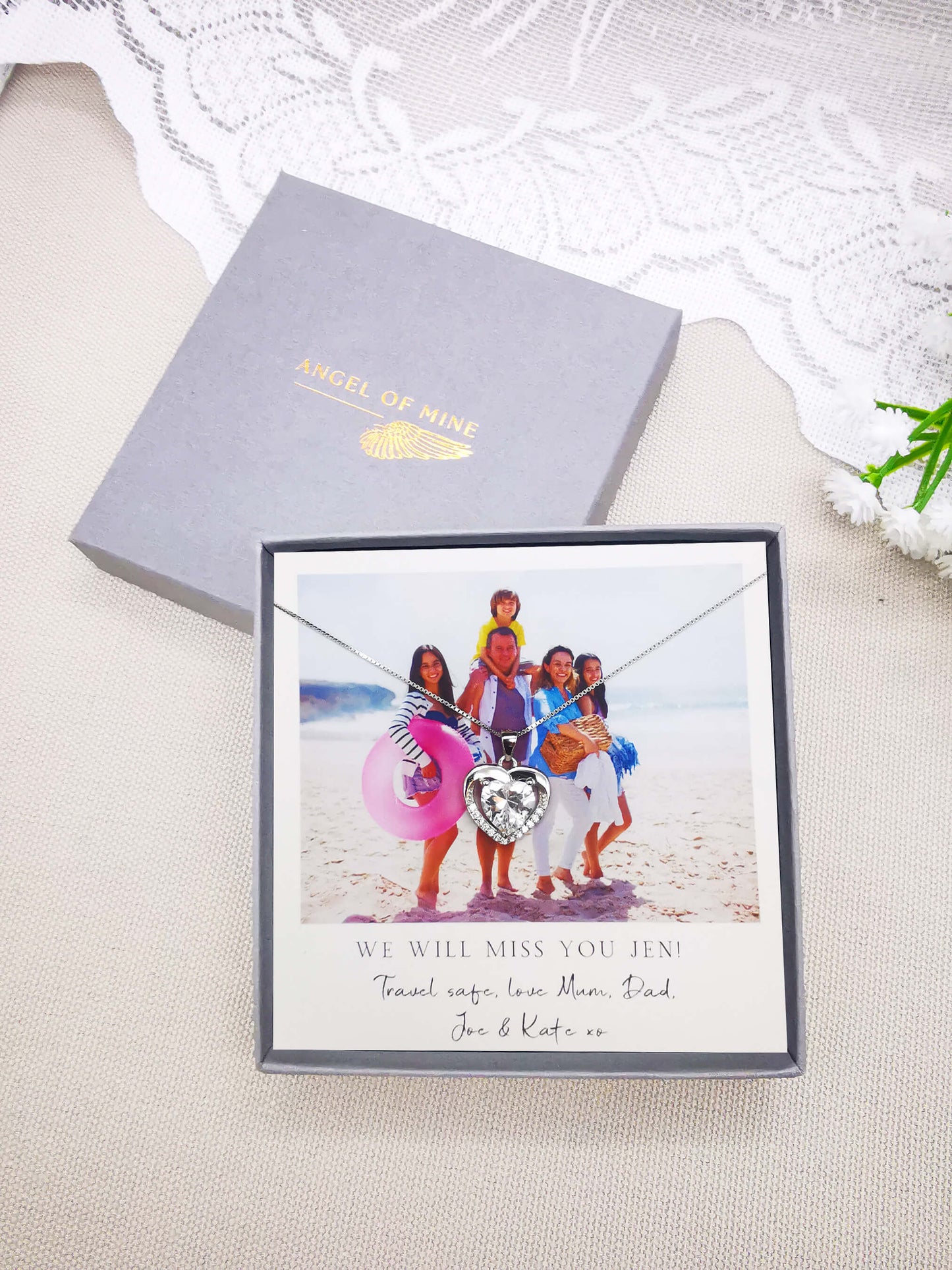 Personalized Goodbye Photo Necklace – A Heartfelt Reminder