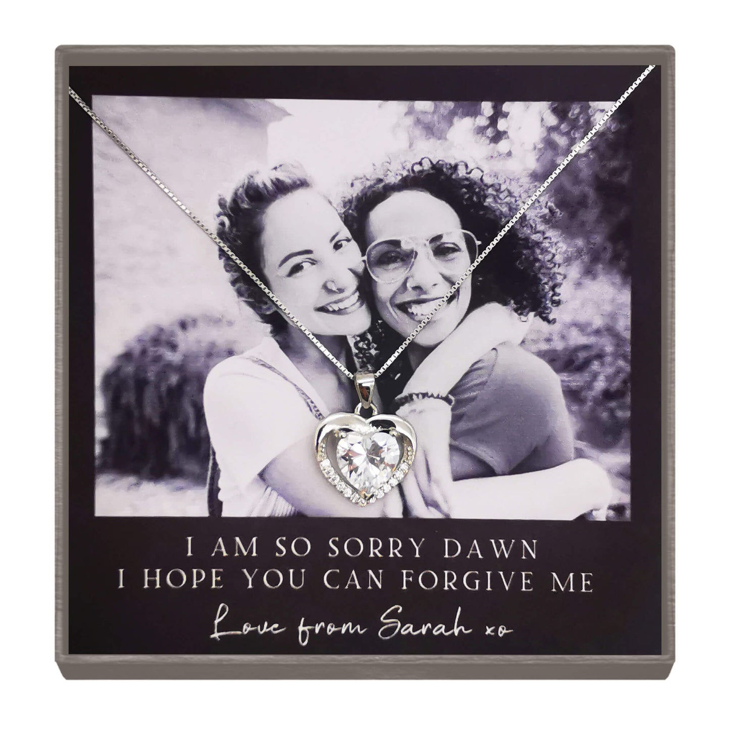 Personalized Apology Photo Necklace – A Heartfelt Gesture