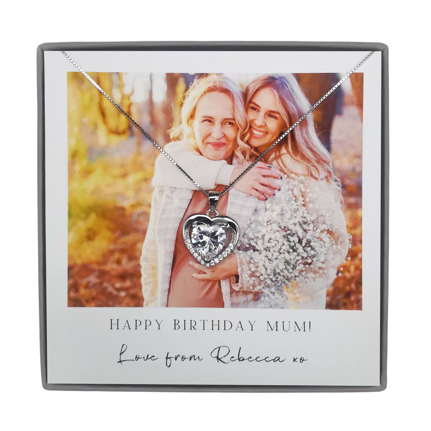 Personalized Birthday Photo Necklace – A Thoughtful Gift for Mum