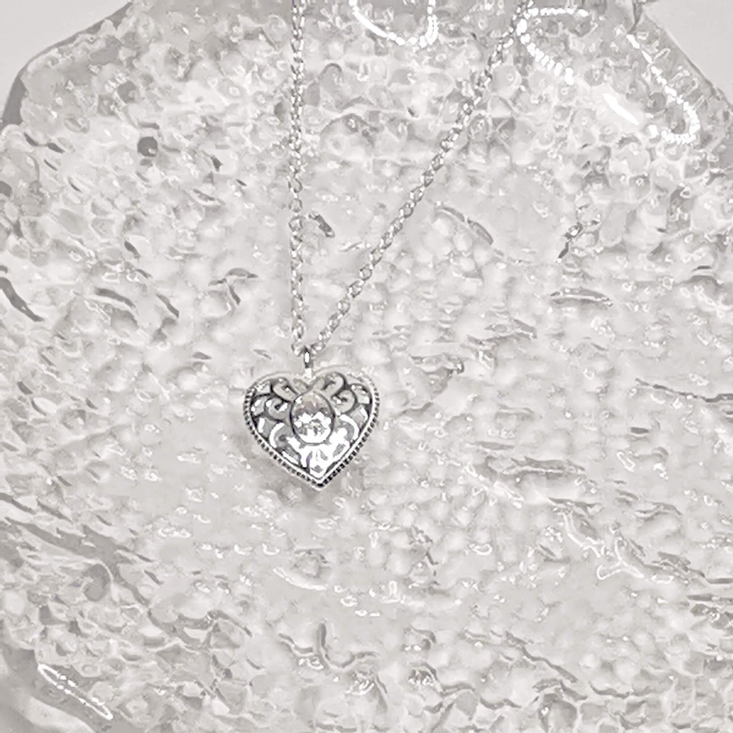 925 sterling silver minimalist filigree necklace pendant. Uniquely presented on a handmade foiled insert with the quote: "Just a little thank you; The world is brighter and more beautiful because of you. Unique thank you and appreciation gift.