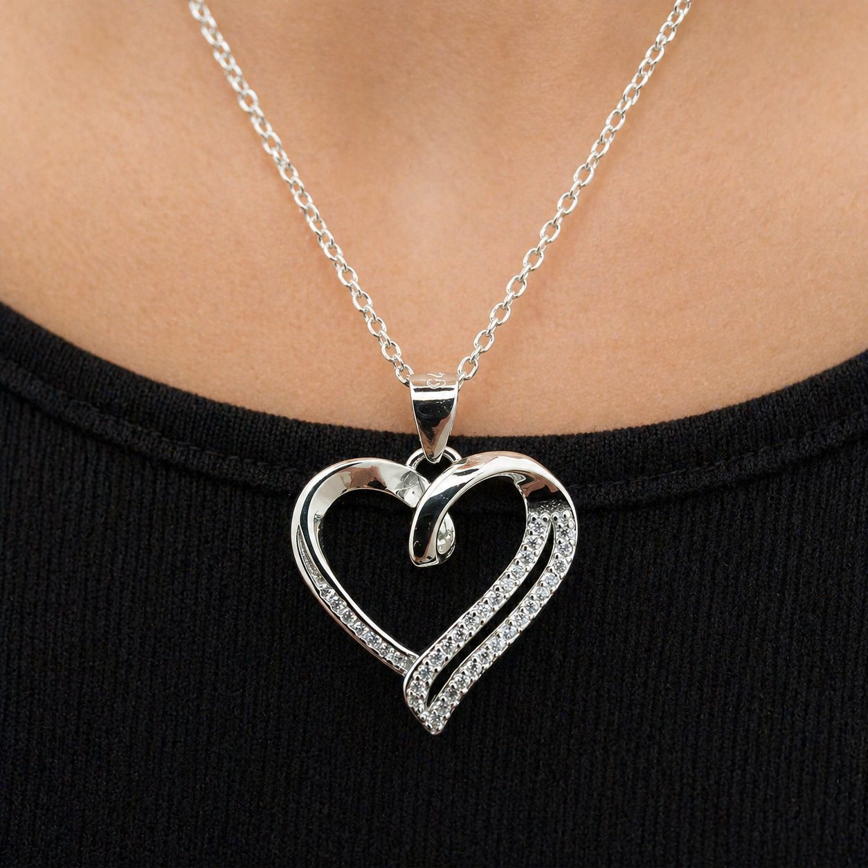 "To My Forever" Sterling Silver Heart Pendant Necklace – Wedding Gift for the Bride