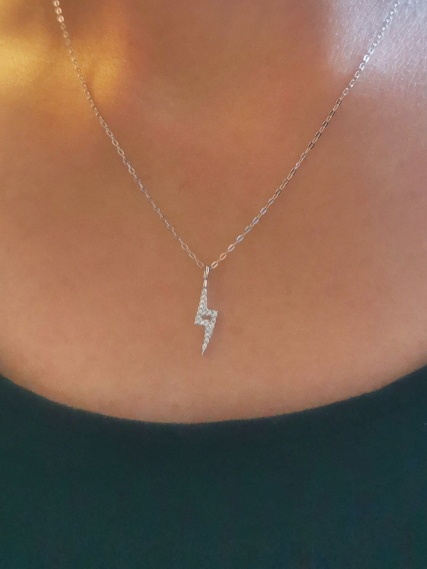 Lightning Bolt Necklace – Sterling Silver or Gold Plated Silver | Empowerment & Strength